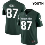 Youth Michigan State Spartans NCAA #87 Jack Nickel Green NIL 2022 Authentic Nike Stitched College Football Jersey EP32W63GN